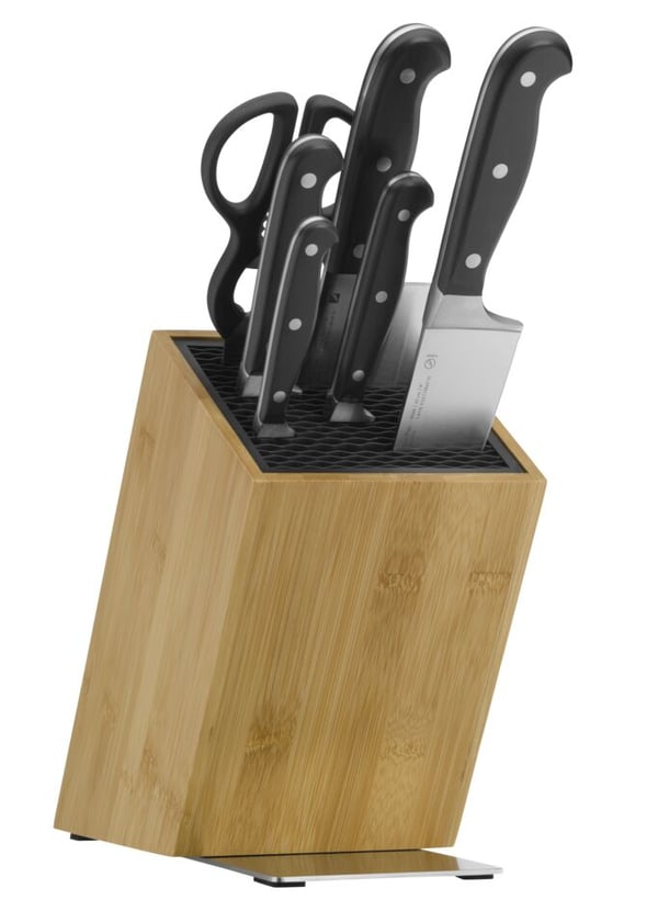 WMF 1893854500 køkken skærebræt Firkant Bamboo, Rustfrit stål Træ