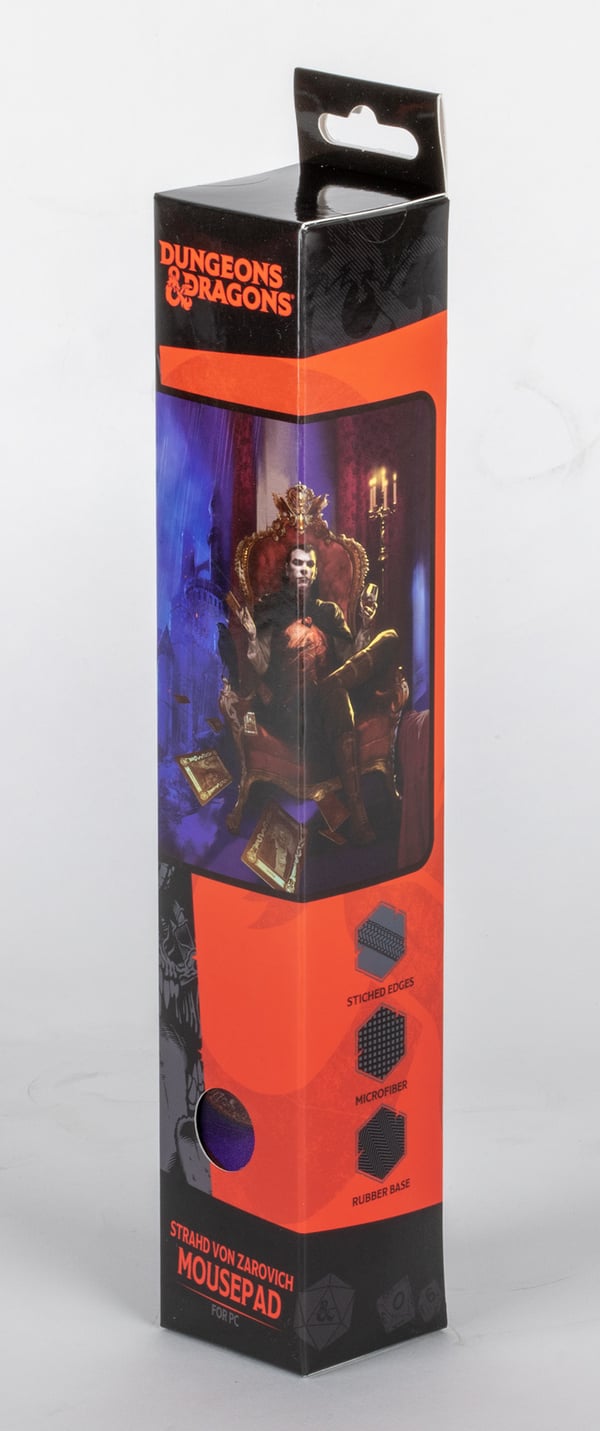 Konix KX DND MOUSEPAD CURSE OF STRAHD Spelmusmatta Lila, Röd