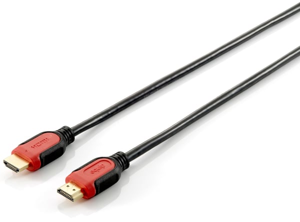 Equip 119342 HDMI-kaapeli 2 m HDMI-tyyppi A (vakio) Musta, Punainen