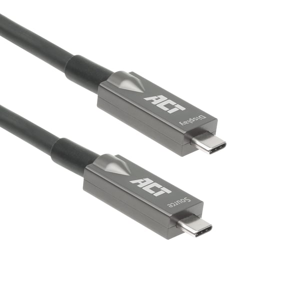 ACT AK4307 USB-kabel USB 3.2 Gen 2 (3.1 Gen 2) 7,5 m USB C 10 Gbit/sek. 60 W Sort, Grå