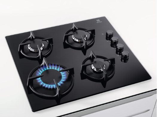 Electrolux EGG6407K Sort Indbygget 59 cm Gaskomfur 4 zone(s)