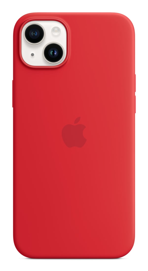 Apple iPhone 14 Plussan silikonikuori MagSafella - (PRODUCT)RED