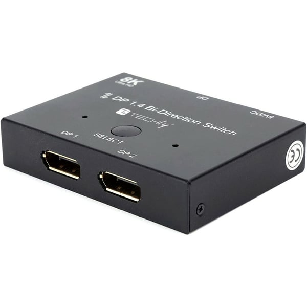 Techly IDATA-DP-2DP-8KT videokytkin DisplayPort