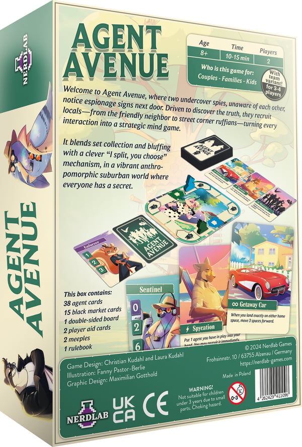 Asmodee Agent Avenue Brætspil Strategi
