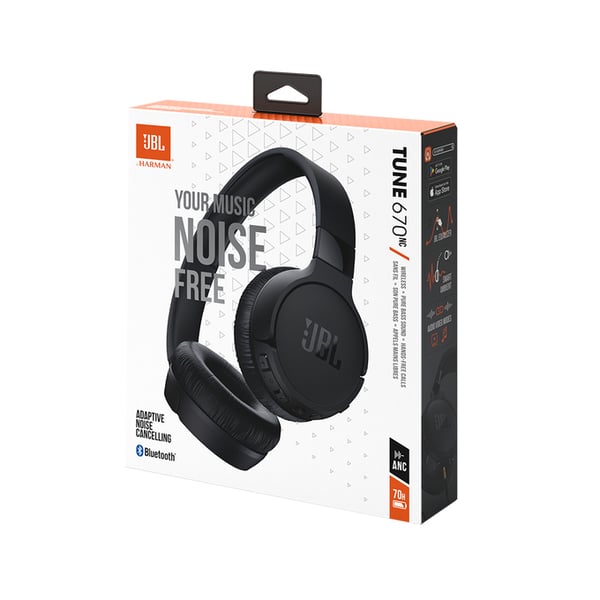 JBL Tune 670NC Kuulokkeet Langallinen & langaton Pääpanta Puhelut/Musiikki USB Type-C Bluetooth Musta