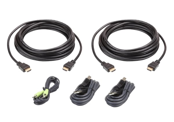 ATEN 3 m USB HDMI Dual Display Secure KVM Cable Kit