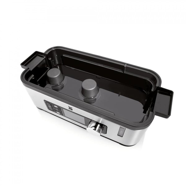 WMF KITCHENminis 0415090011 höyrykeitin 2 kori(a) Pöytämalli 900 W Musta, Ruostumaton teräs