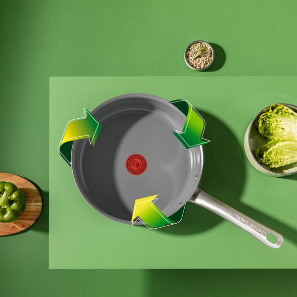 Tefal Renew+ C4243253 stegepande Gryde til alle formål Rund