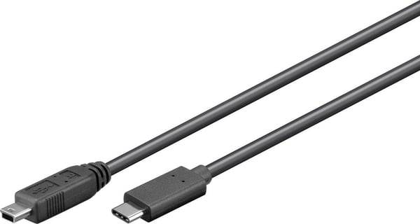 Microconnect USB3.1CMB505 USB-kablar USB 2.0 0,5 m USB C Mini-USB B Svart