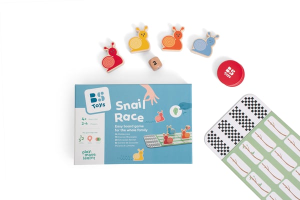 BS Toys GA496 brætspil Snail Race Familie