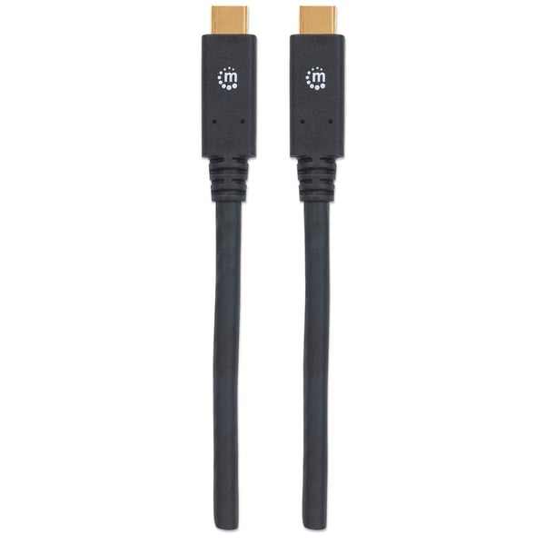 Manhattan 354905 USB-kabel USB 3.2 Gen 1 (3.1 Gen 1) 2 m USB C 5 Gbit/sek. Sort