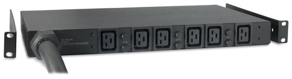 APC Basic Rack PDU AP7526 strømforsyningsenhed (PDU) 6 AC stikkontakt(er) 1U Sort
