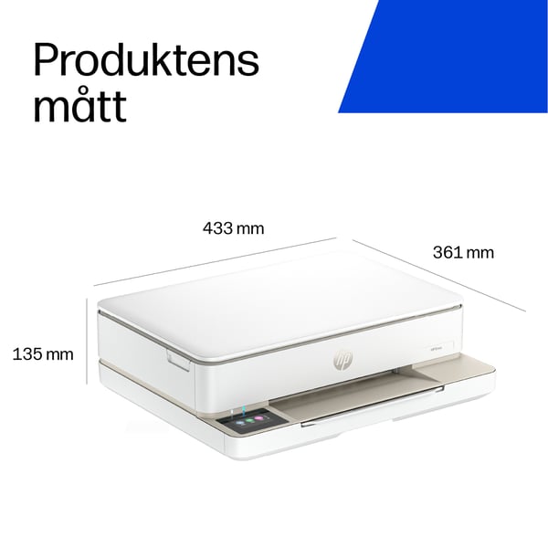 HP ENVY 6132e Trådlöst All-in-One Färg Skrivare, Instant Ink; Fotoutskrift