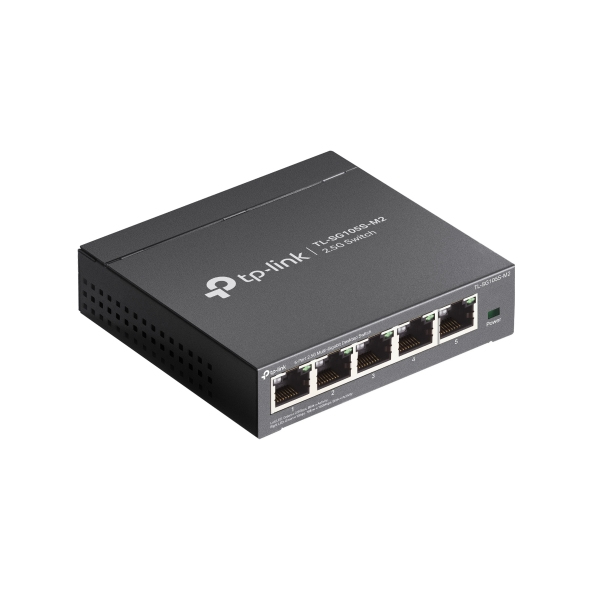 TP-Link TL-SG105S-M2 verkkokytkin Hallittu 2.5G Ethernet (100/1000/2500) Musta