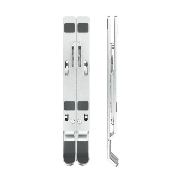 TooQ TQLRS0033-AL Ställ för bärbara datorer Ställ förl bärbar dator och surfplatta Silver 38,1 cm (15")