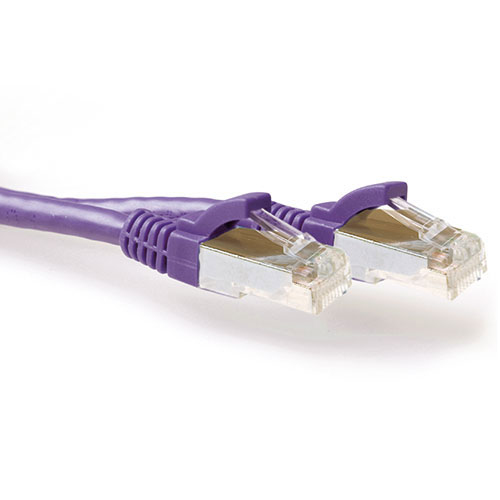 ACT FB2300 netværkskabel Lilla 0,5 m Cat6a S/FTP (S-STP)
