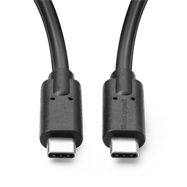 Microconnect USB3.1CC1 USB-kabel USB 3.2 Gen 2 (3.1 Gen 2) 1 m USB C 100 W Sort