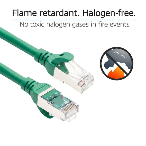 ACT FC2702 nätverkskablar Grön 2 m Cat6a S/FTP (S-STP) Rund