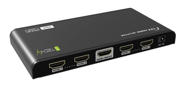 Techly IDATA HDMI2-4K4HDR bilddelare HDMI 4x HDMI