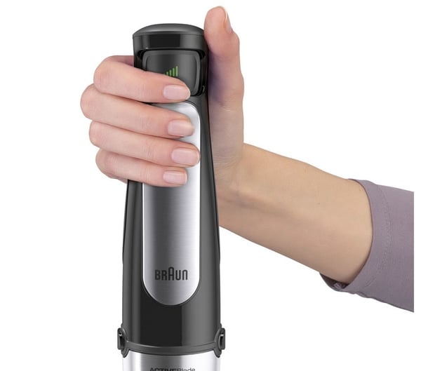 Braun MQ 7000X 0,6 L Upotettava sekoitin 1000 W Musta, Satiini teräs
