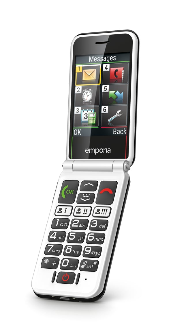 Emporia SIMPLICITYglam.4G 7,11 cm (2.8") 106 g Sort Senior telefon