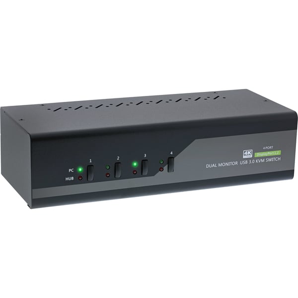 InLine 63654I KVM-switchar Svart, Grå