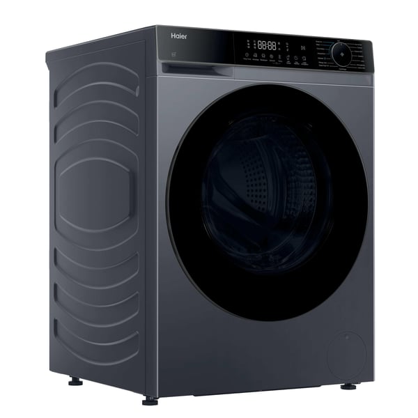 Haier HWD80BP14357GTIT vaskemaskine - tørretumbler Fritstående Front-læsning Anthracit