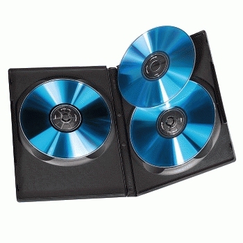Hama DVD Triple Box, black, pack of 5 3 diskar Svart