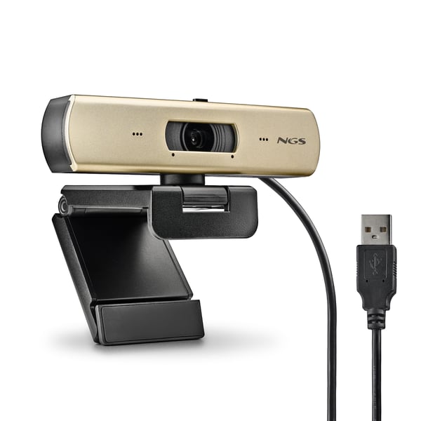 NGS XPRESSCAM 4000 webcam 12 MP 3840 x 2160 pixel USB 2.0 Sort, Guld