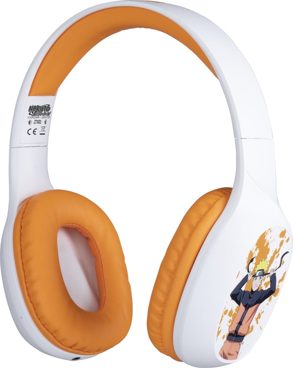 Konix Naruto KX BT HEADPHONES Headset Kabel & trådløs Spil Bluetooth Orange, Hvid