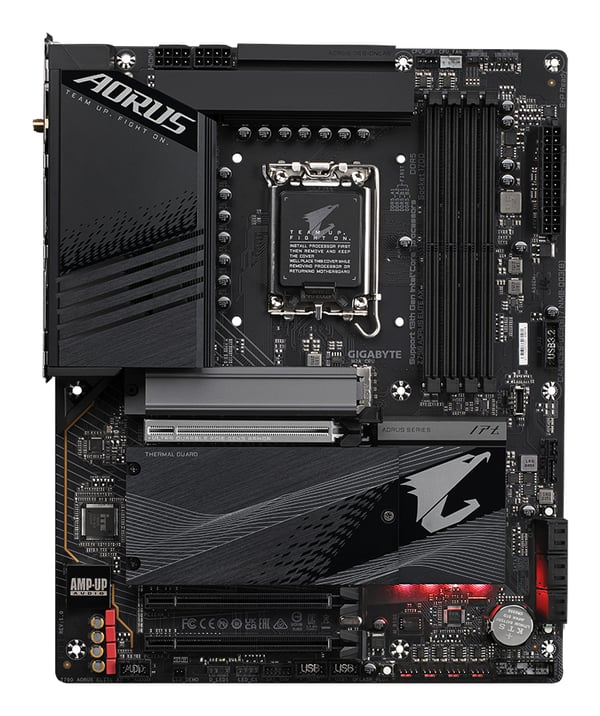 Gigabyte AORUS Z790 ELITE AX - 1.0 - Bundkort - ATX - LGA1700-sokkel - Z790 Chipsæt - USB-C 3.2