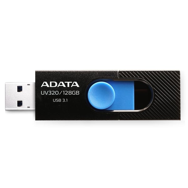 ADATA UV320 USB-muisti 128 GB USB A-tyyppi 3.2 Gen 1 (3.1 Gen 1) Musta, Sininen