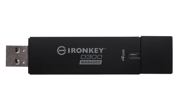 Kingston Technology IronKey D300 USB-muisti 4 GB USB A-tyyppi 3.2 Gen 1 (3.1 Gen 1) Musta