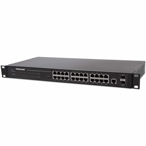 Intellinet 560917 netværksswitch Administreret Gigabit Ethernet (10/100/1000) 1U Sort