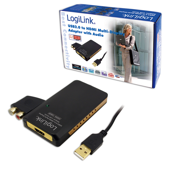 LogiLink UA0105 USB grafisk adapter Sort