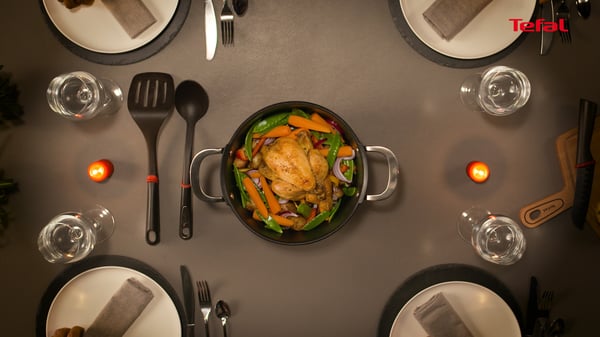 Tefal Aroma E21570 sovsegryde Rund Sort