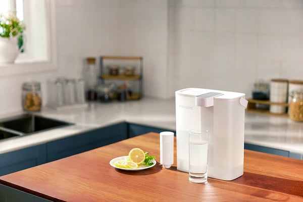 Philips AWP2980WH/24 vedensuodatin Pöydänpäällä oleva vedensuodatin 3 L Valkoinen