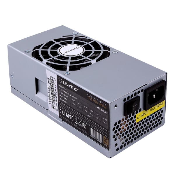 UNYKAch TFX 350W 80 Plus Bronze strömförsörjningsenheter 20+4 pin ATX Silver
