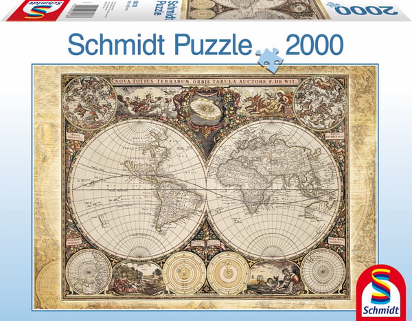 Schmidt® Spiele 58178 pussel 2000 styck Kartor