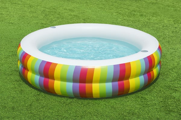 Bestway 54443 swimmingpool til over jorden Oppustelig pool Rund Flerfarvet