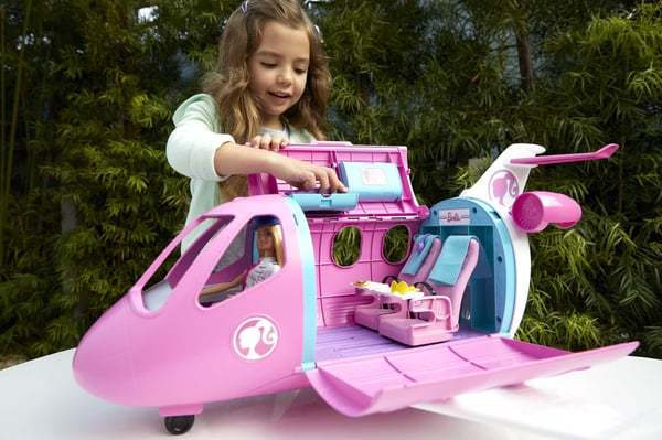 Barbie Dreamhouse Adventures Dreamplane-docka och lekset