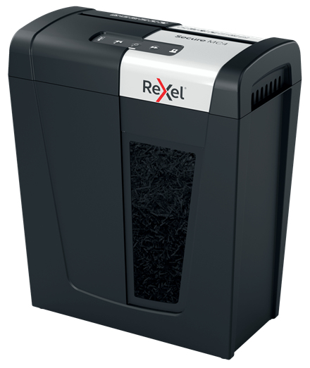 Rexel Secure MC4 paperisilppuri Mikroleikkaava 60 dB Musta, Hopea