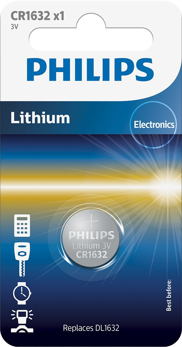 Philips Minicells Batteri CR1632/00B