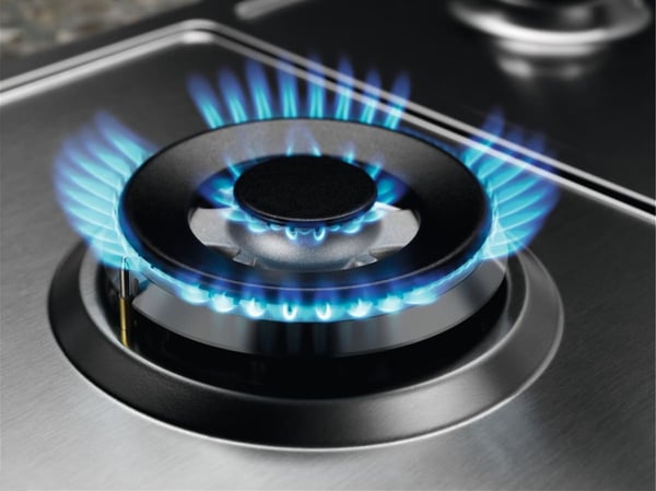 Electrolux KGS7536SX Sort, Rustfrit stål Indbygget 75 cm Gaskomfur 5 zone(s)