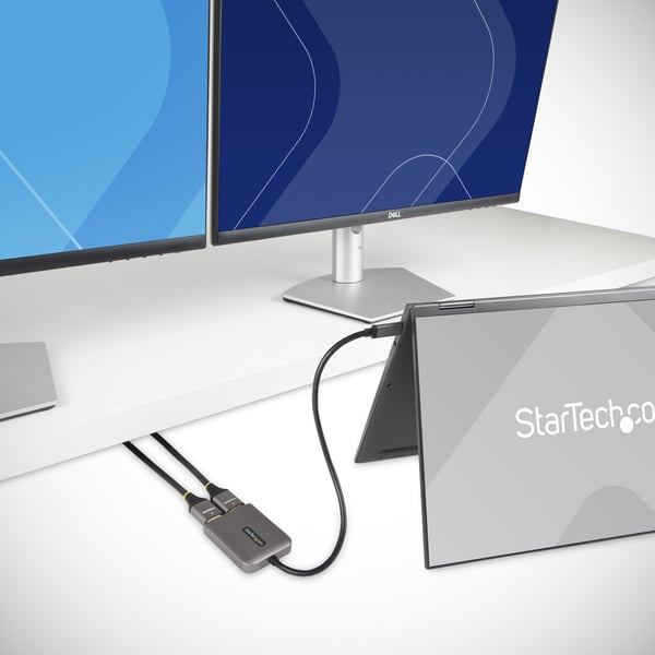 StarTech.com MST14CD122HD USB grafisk adapter 3840 x 2160 pixel Sort, Grå