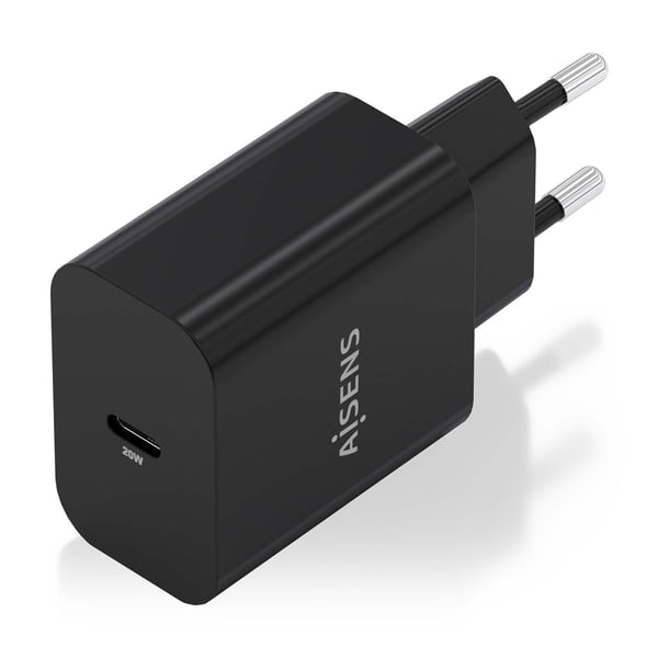 AISENS A110-0939 oplader til mobil enhed Digitalt kamera, GPS, MP3, MP4, Mobiltelefon, Laptop, Smartphone, Tablet, Universel Sort Vekselstrøm Hurtig opladning Indendørs