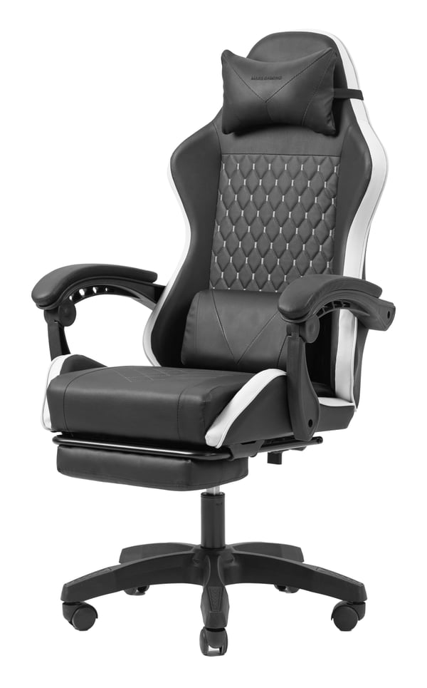 Mars Gaming MGC-X PC-spelsstol Stoppad sits Svart, Vit
