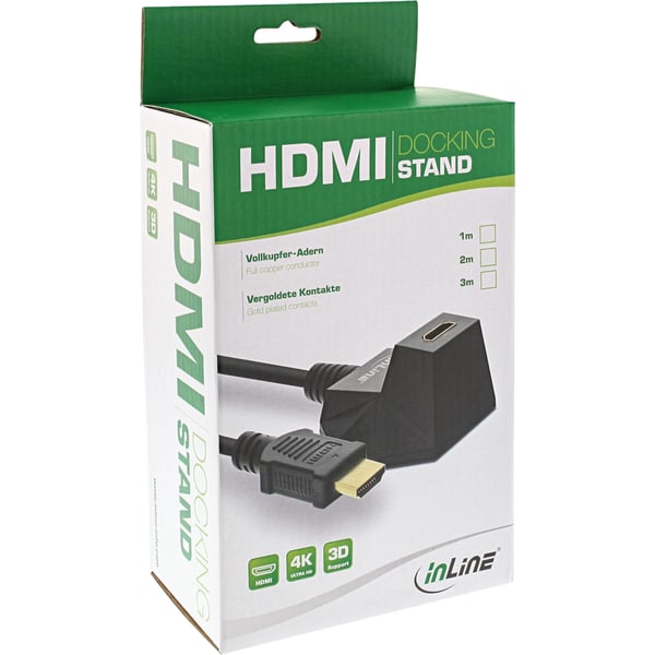 InLine 17531S HDMI-kaapeli 1 m HDMI-tyyppi A (vakio) Musta