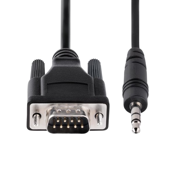 StarTech.com 9M351M-RS232-CABLE kaapelin sukupuolenvaihtaja DB-9 3.5mm Musta
