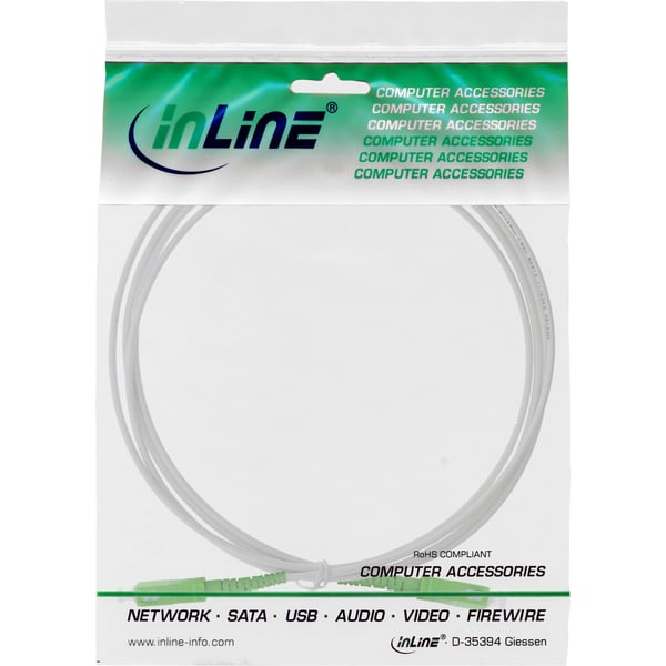 InLine 88301 InfiniBand och fiberoptisk kabel 1 m SC Vit